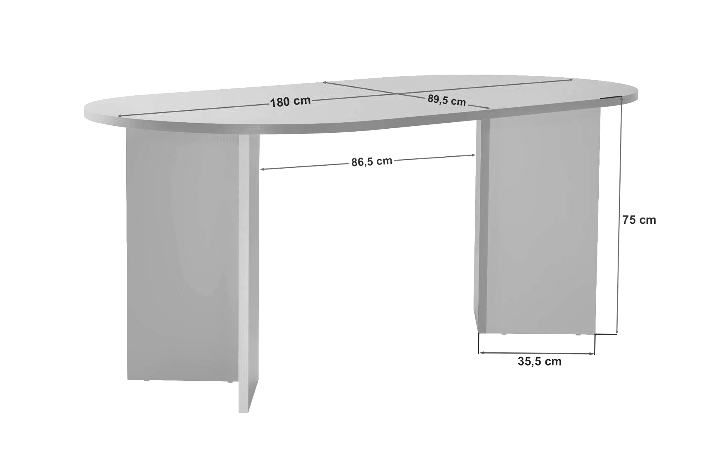Dining table Sablin, walnut  2